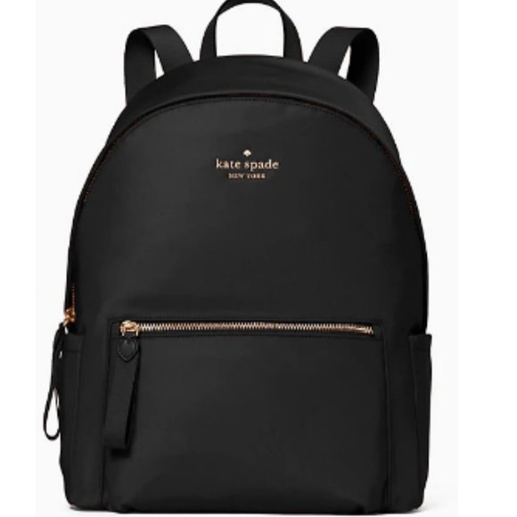 NWT Kate Spade Black Large Nylon Backpack - Picture 2 of 7